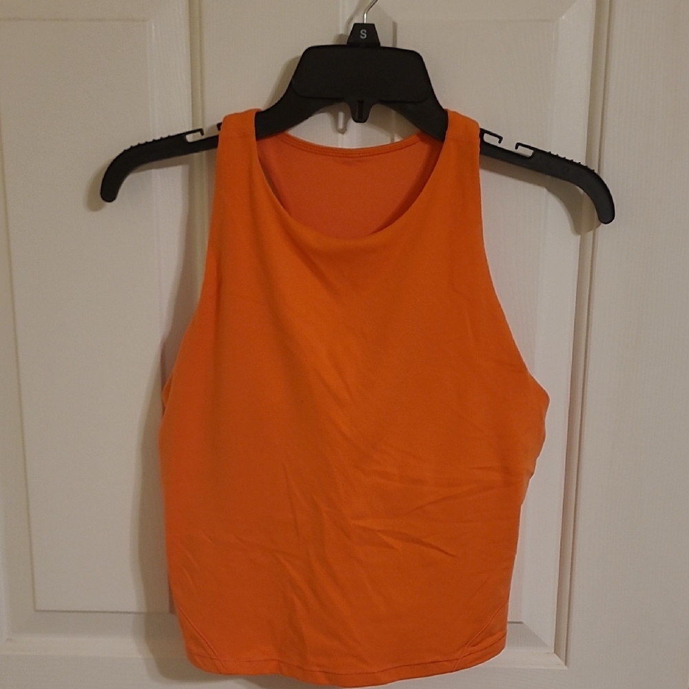 Orange Sleeveless Women's Top